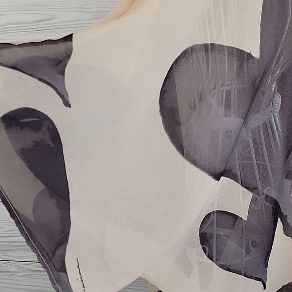 Romana LaRue by Arianne sheer kimono wrap beige & brown Women's Size OS - Picture 6 of 13